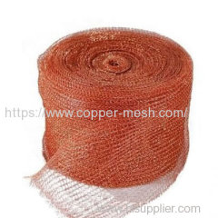 Knitted copper wire mesh