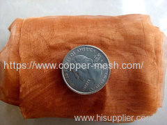 woven copper mesh wier mesh