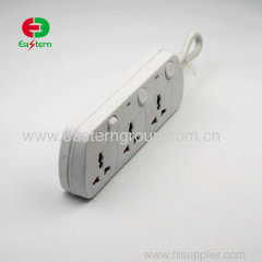 universal 3 way/4 way/5 way 3 meter extension socket cord with individual switch and indicator