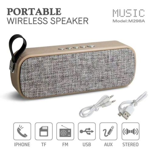 Portable Outdoor Mini Wireless Subwoofer Support USB TF Card FM Aux