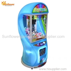 New 2018 Super Box2 Mini Toy Crane Claw Machine Coin Operated Toy Vending Machine