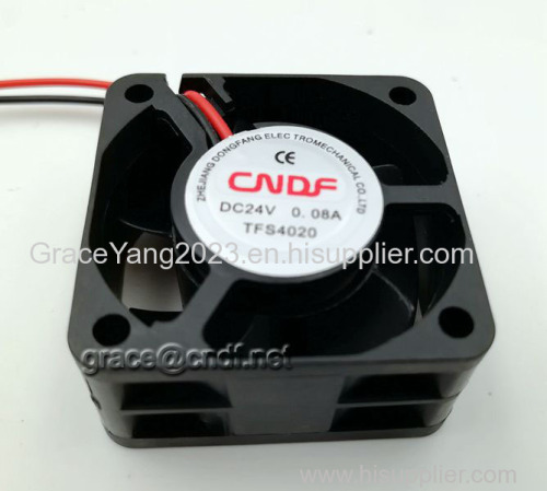 Made in china manufacturer passed CE with 2 years warranty high quanlity dc brushless fan 40x402x0mm 24VDC sleeve