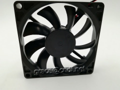 manufacturer production 80x80x15mm dc brushless cooling fan 2 pin 12VDC 24VDC silent fan