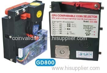 top insert coin acceptor hopper coin operated machine