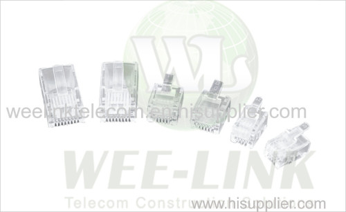 RJ45 8P8C UTP Connector Cat6A Modular Plug for 23AWG