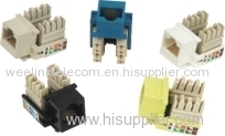 Jack180PD cat5e cat6 toolless keystone jack