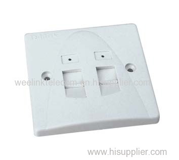 Network wall outlet face plate for rj45 keystone jack