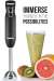 Immersion Stick Hand Blender Includes Stainless Steel Shaft & Blades