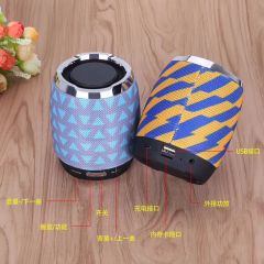 wholesaler good sound small portable bluetooth speakers Fabric Cover mertail