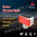 Single face rectangular road warning lights