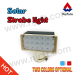 White shell waterproof solar flashing warning lights