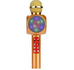 Wireless Bluetooth KTV Karaoke Microphone Speaker USB flash LED Lights