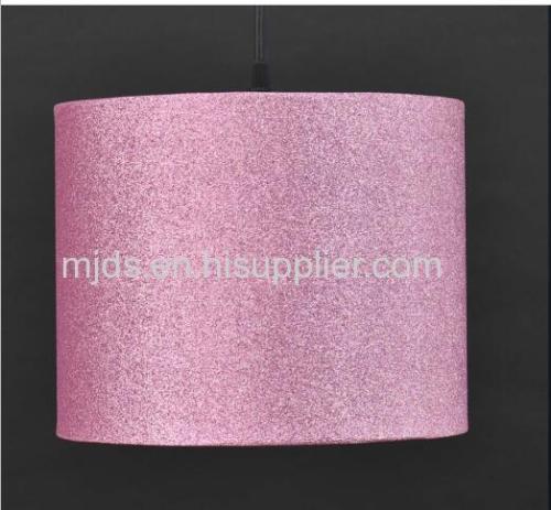 Pink Giltter Pendant Shade Ideal For Girl's Bedroom