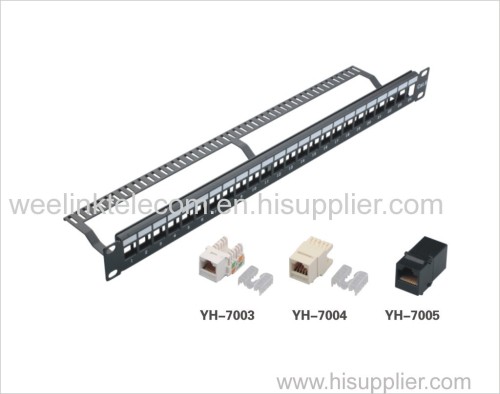 19" Unloaded cat5e cat6 patch panel 24port network blank patch panel