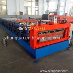 Double layer metal roof sheet roll forming machine