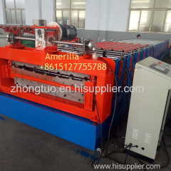 Double layer metal roof sheet roll forming machine
