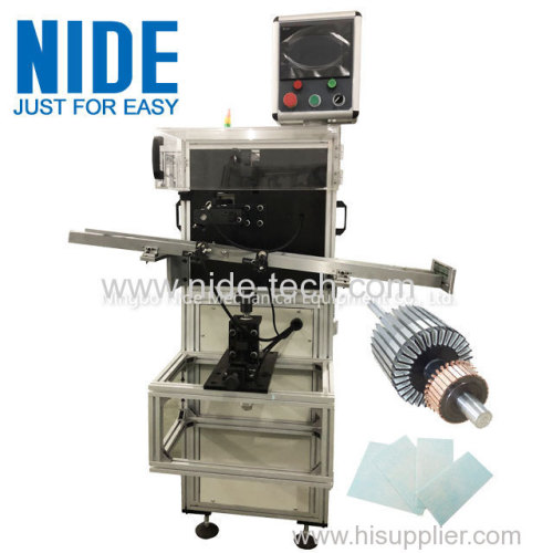 Armature slot paper inserting machine