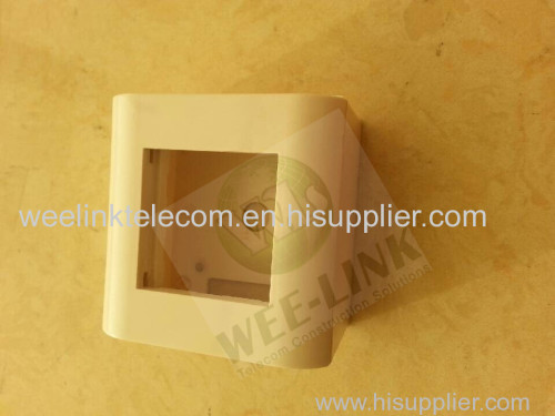 French RJ45 Flat 1 port Face plate 80 80mm