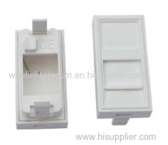French Type RJ45 Jack Module Face Plate with keystone jack