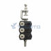 Optic fiber clamp for optic cable and power cable double type 6 holes