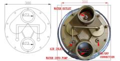 Swimming pool counter current jet water jet