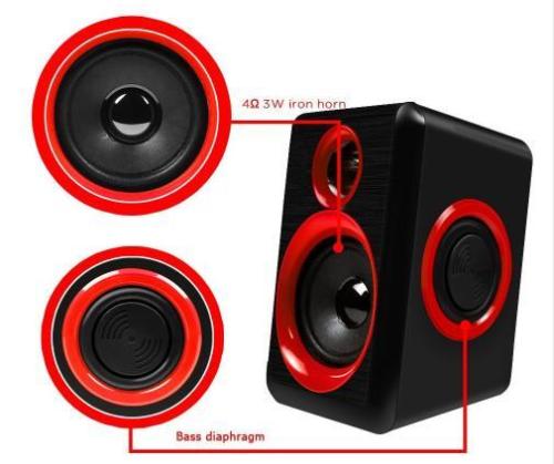 3.5mm Subwoofer Speaker Multimedia Loudspeaker Sound box Speaker for the Computer Mobile Phone Speaker