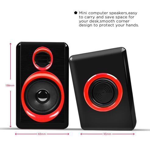 3.5mm Subwoofer Speaker Multimedia Loudspeaker Sound box Speaker for the Computer Mobile Phone Speaker