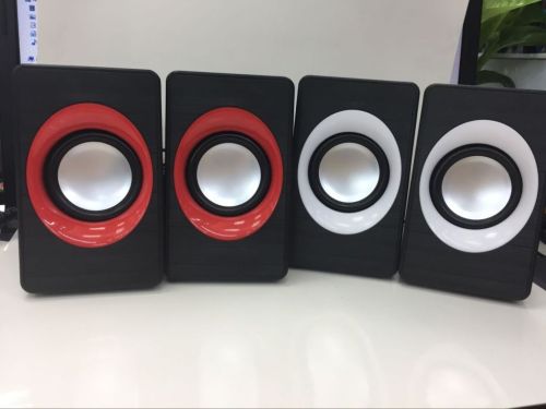 Small Computer PC Speakers With USB 2.0 and 3.5mm Interface