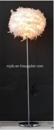 White Feather Floor Lamp