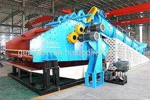 Spiral sand washing and recycling machine