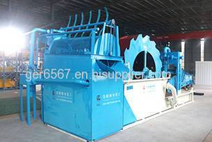 Trommel type sand washer