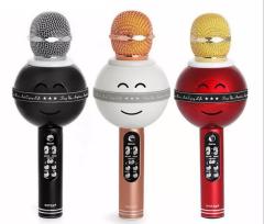 Portable Wireless Bluetooth Karaoke Microphone Built-in Speaker with usb TF Card hands free