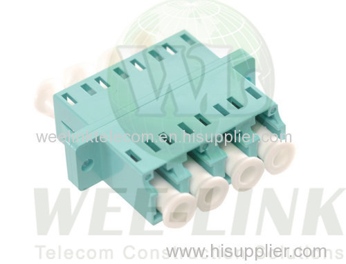 LC duplex high low type fiber optic adapter