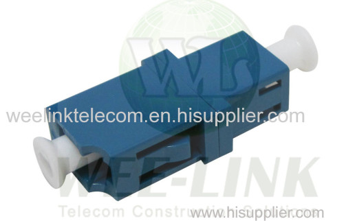 LC APC Duplex Fiber Optic Adapter with Integrated Shutter