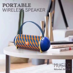 new model fabric portable bluetooth speaker Smart Hands-free Speaker Big Power Subwoofer Support TF and USB FM