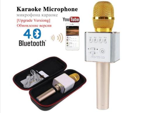 Portable handheld wireless microphone speaker home karaoke mobile phone