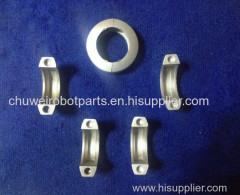 Oil pipeline clamp/grip OEM via lost wax casting parts for factory