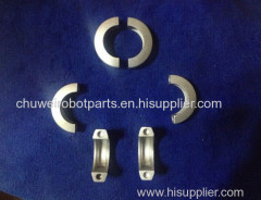 Oil pipeline clamp/grip OEM via lost wax casting parts for factory