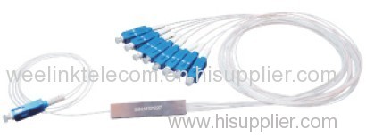 Single Mode 1260-1650nm SC/APC Fiber Optic PLC Splitter