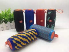 Hot popular fabric mertial waterproof Portable stereo bluetooth speaker with handle