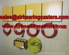 Air casters rigging systems is a popular choice