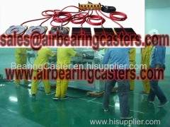 Air bearing casters rigging any loads with the best easy way