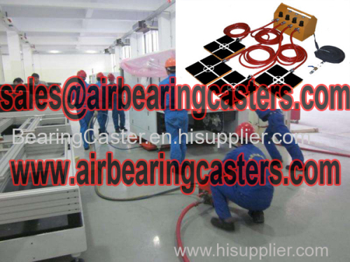 Air bearing casters rigging any loads with the best easy way
