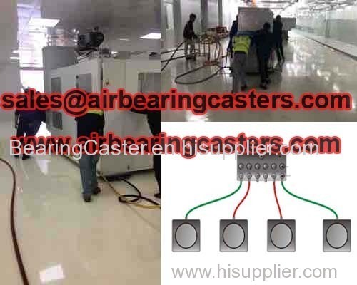 Air bearing and casters details with manual instruction
