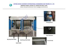 Drum Separator for grain cleaning