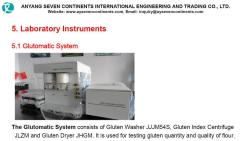 Glutomatic System to test gluten quality and qantity