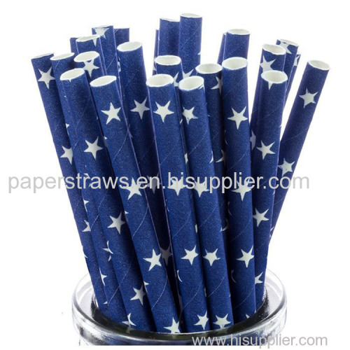 Economical custom design colorful juice straw disposable paper straw