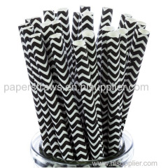 New arrival party supply paper drinking straws customized design striped paper straws