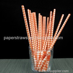 New arrival party supply paper drinking straws customized design striped paper straws