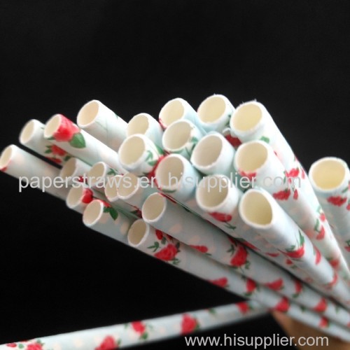 Mengte Wholesale Recycled 6mm Biodegradable Paper Drinking Straws For Party Decoration